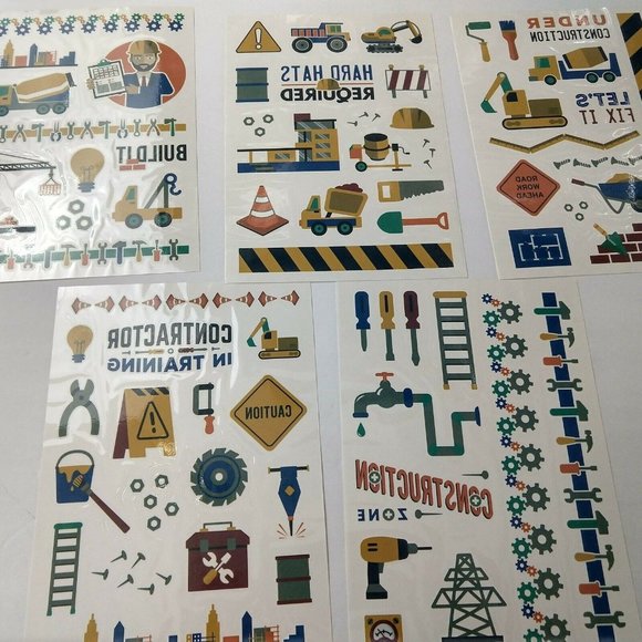 Construction Kids Tattoos Temporary 50 Plus Designs Fun Party Supplies - Picture 5 of 7